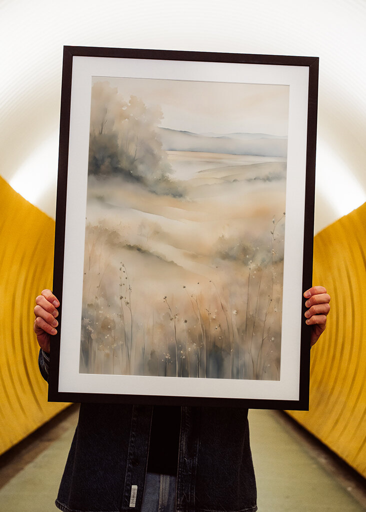 Niebla sobre los prados