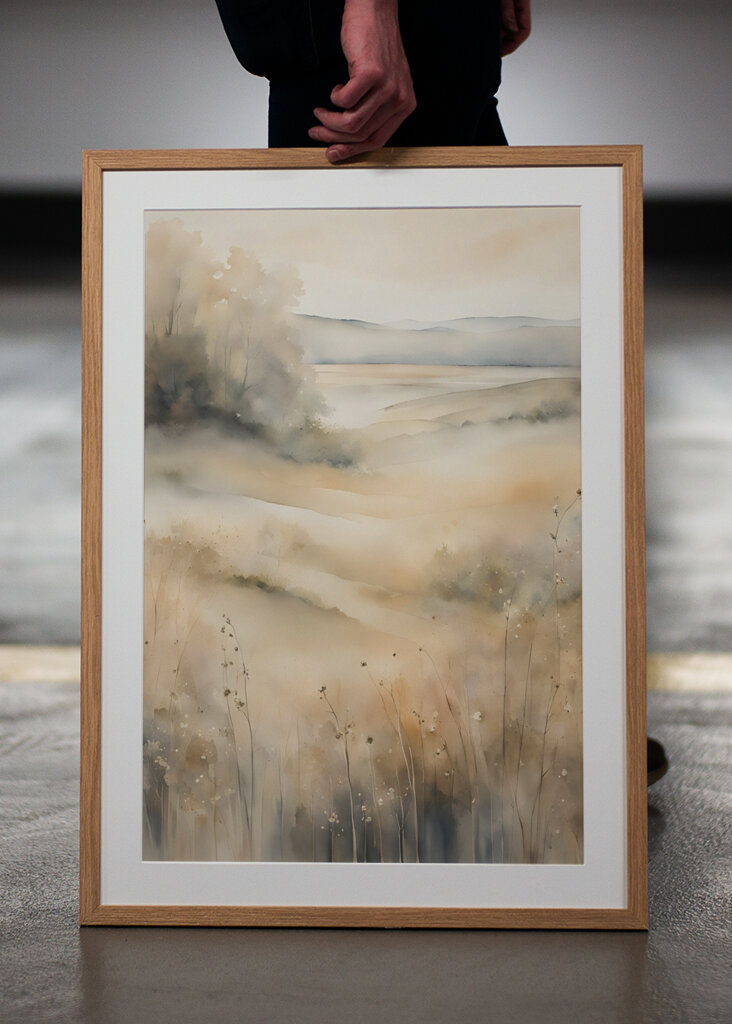 Niebla sobre los prados