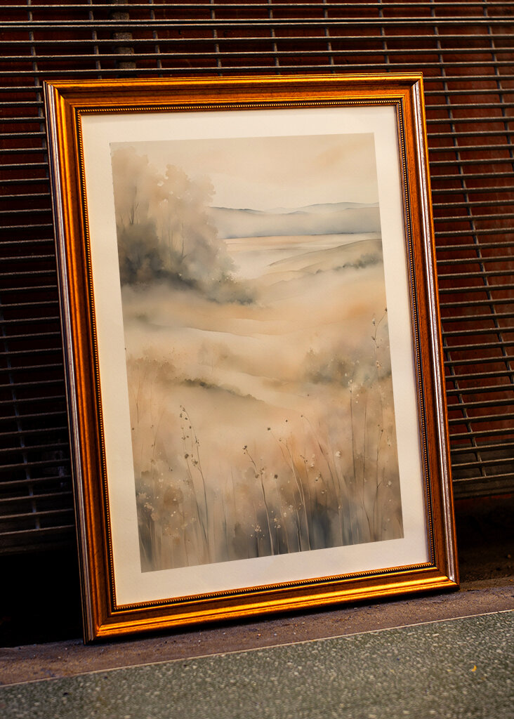 Niebla sobre los prados