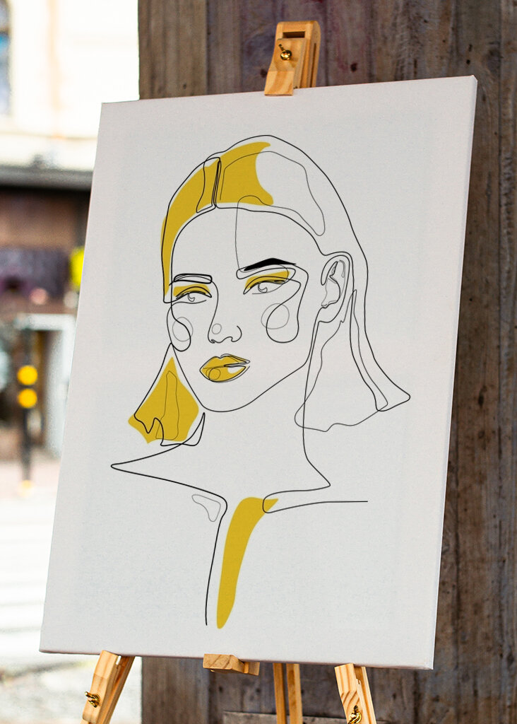 Cuteness Line in mustard