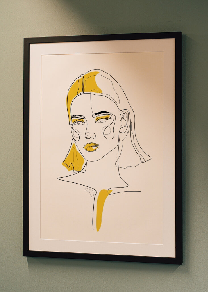 Cuteness Line in mustard