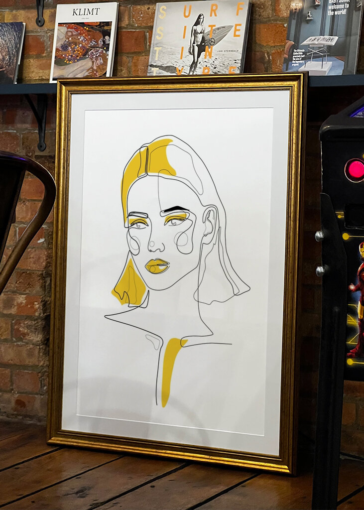 Cuteness Line in mustard