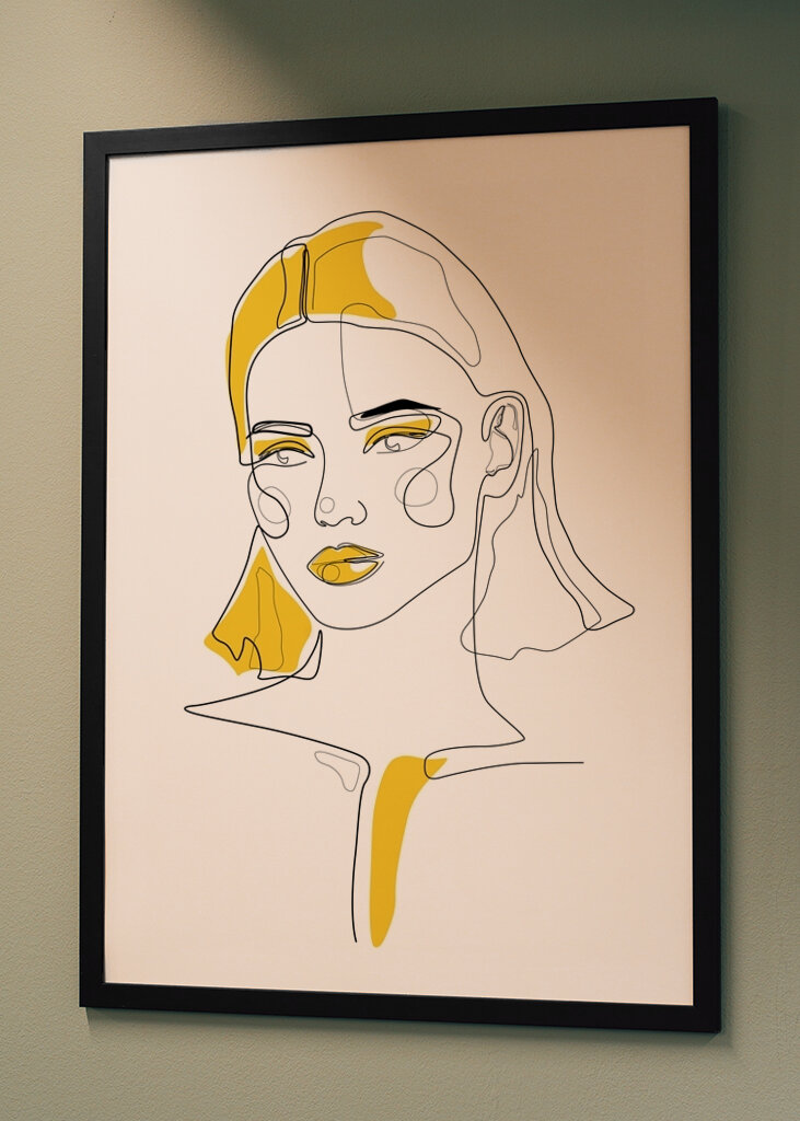 Cuteness Line in mustard