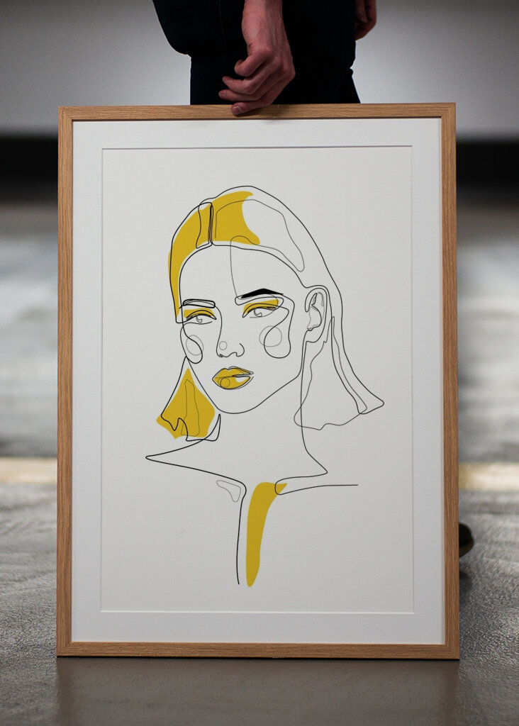 Cuteness Line in mustard