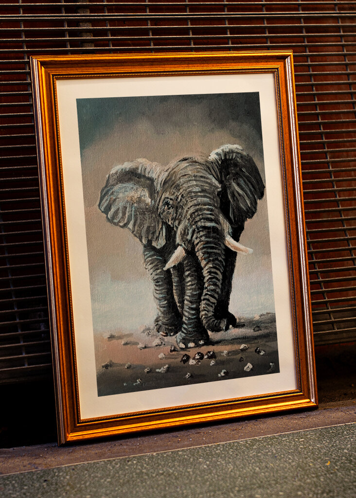 Elefánt festmény