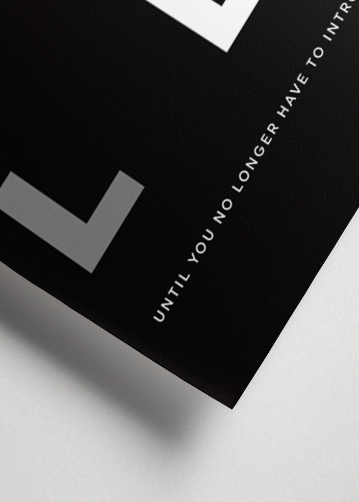 Hustle — Póster de tipografía