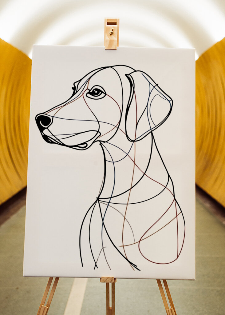 Dackel Hund Charcoal Linie