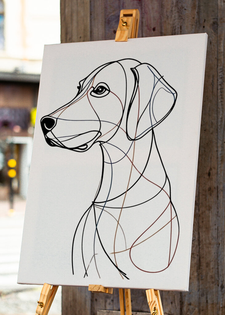 Dackel Hund Charcoal Linie