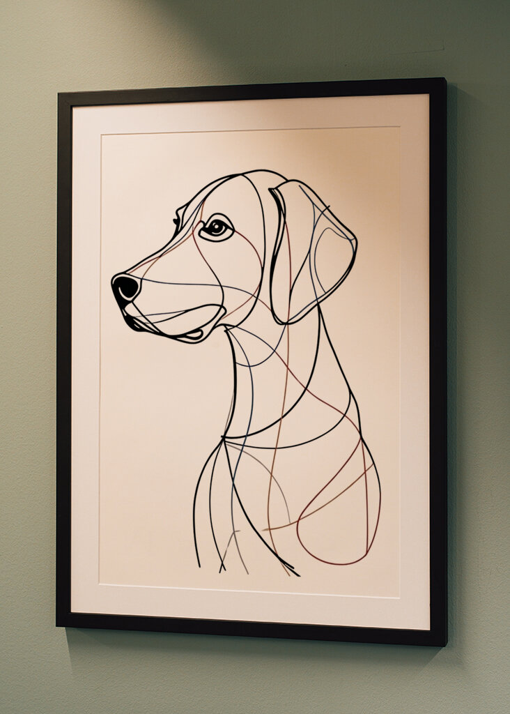 Dackel Hund Charcoal Linie