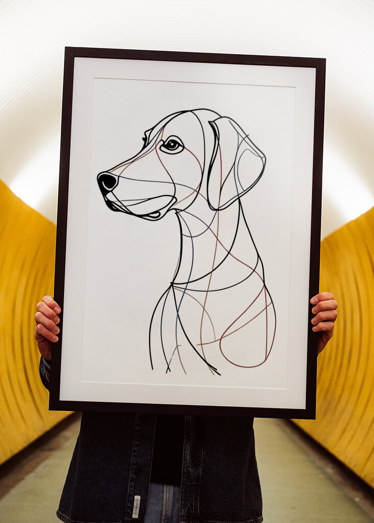 Dackel Hund Charcoal Linie