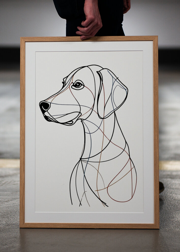 Dackel Hund Charcoal Linie