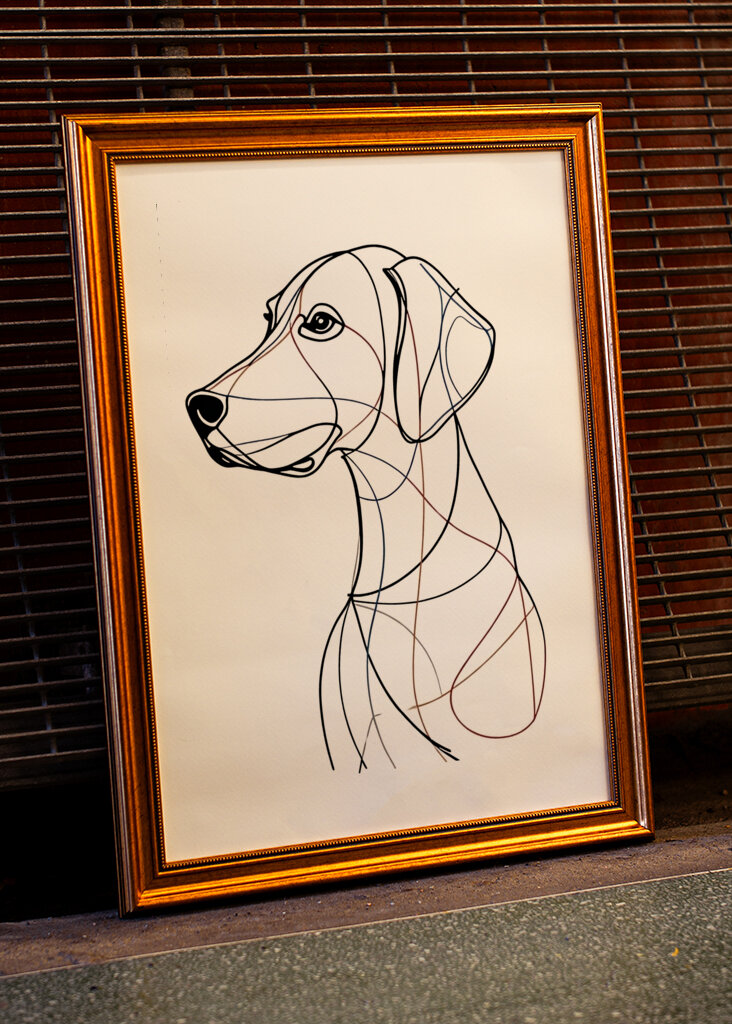 Dackel Hund Charcoal Linie