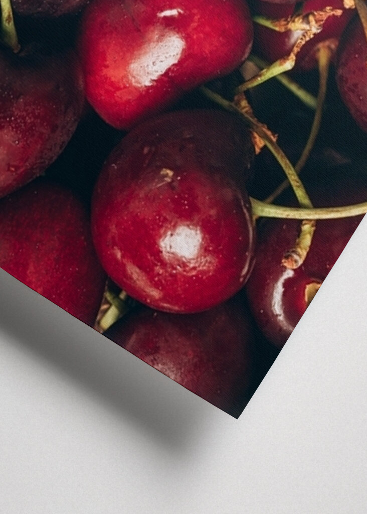 Świeże dojrzałe wiśnie