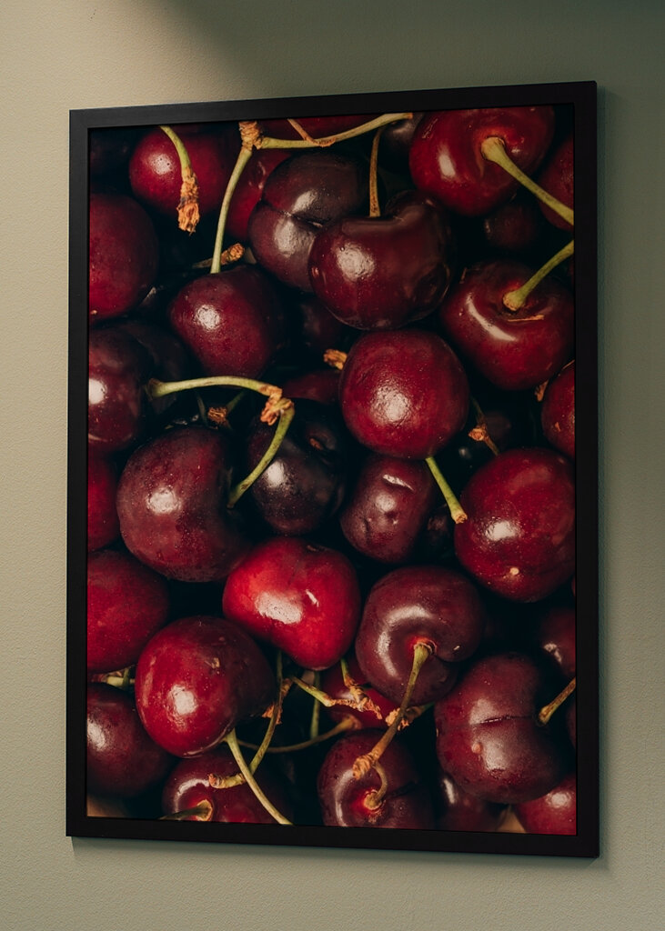 Świeże dojrzałe wiśnie