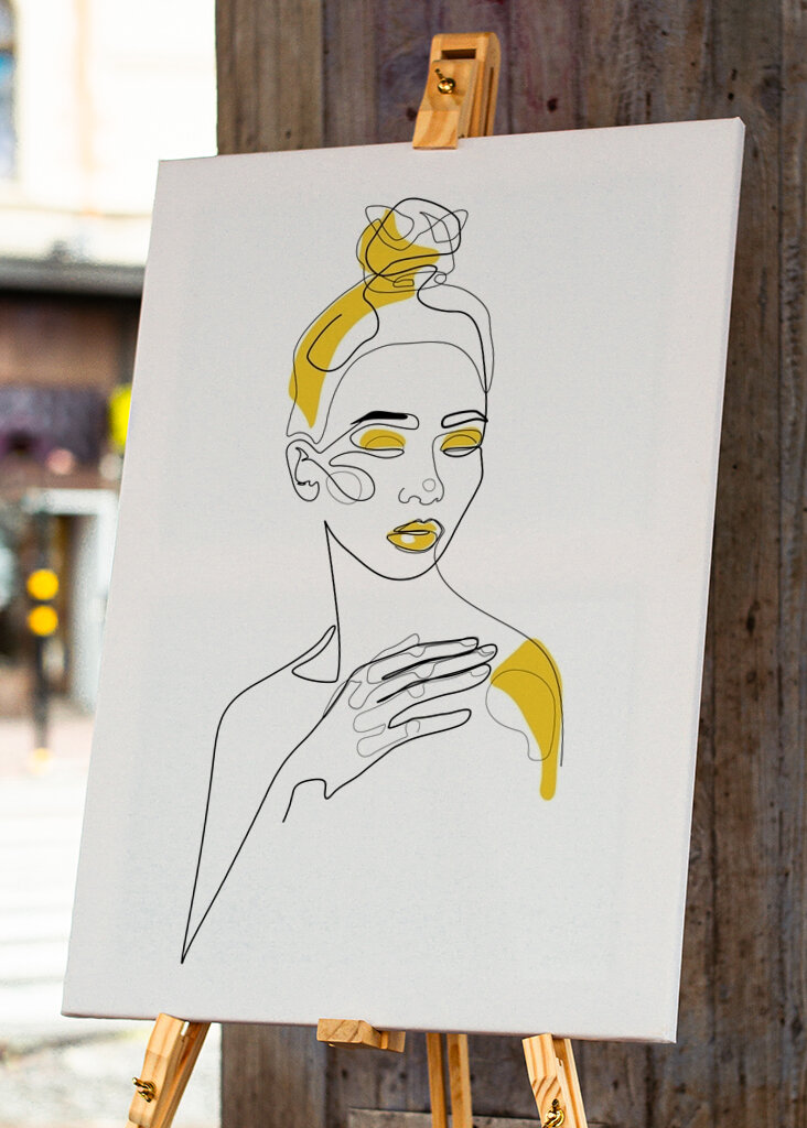 Messy Beauty in Senf