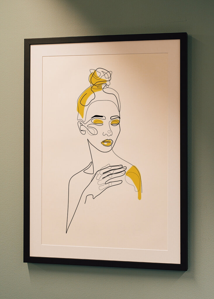 Messy Beauty in Senf