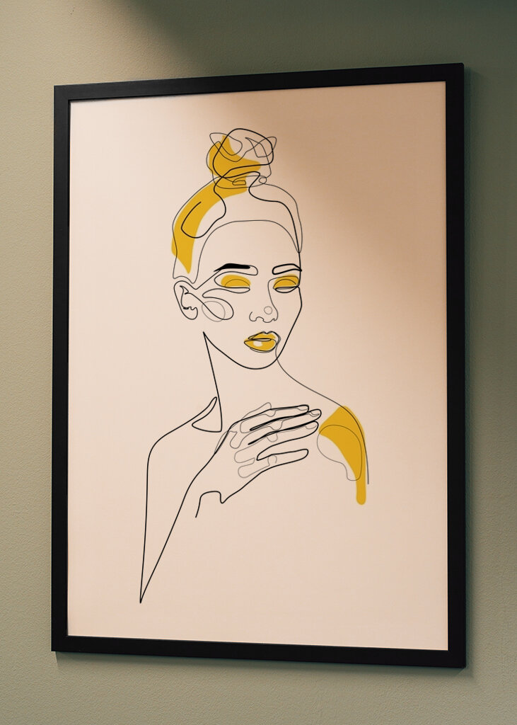 Messy Beauty in Senf