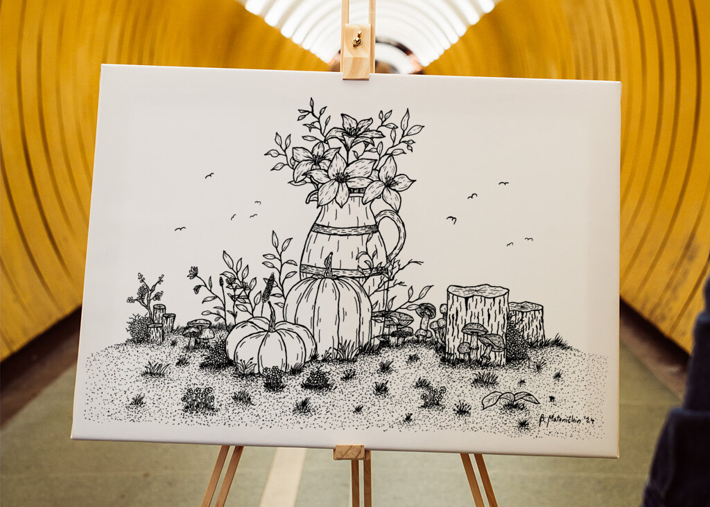 Flowers and Pumpkins