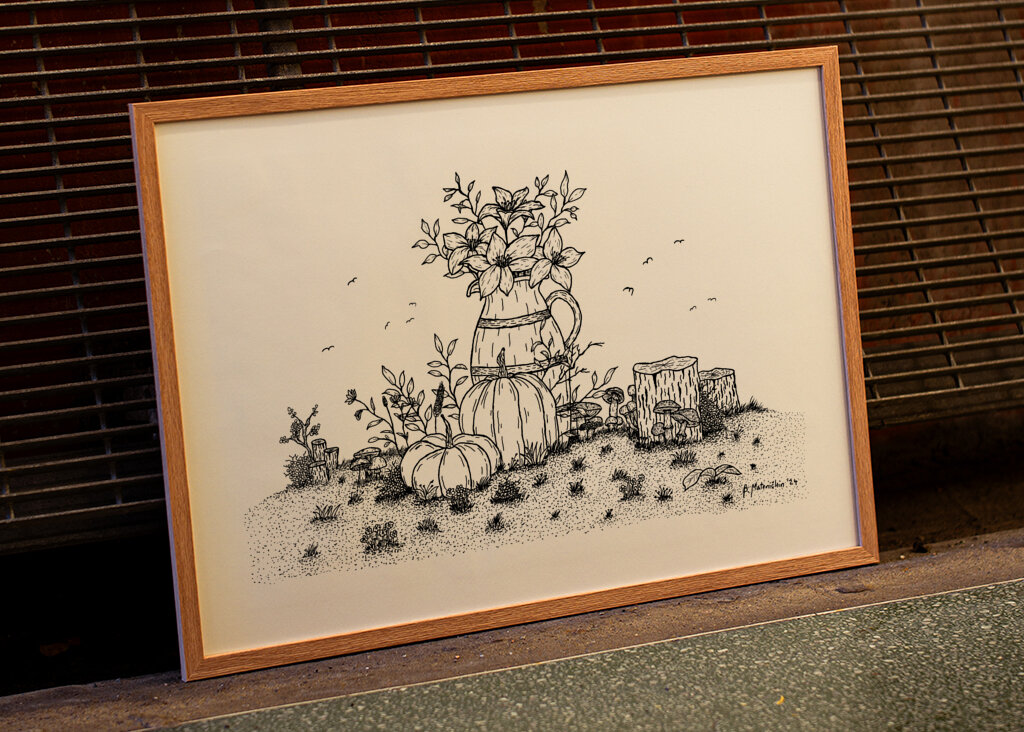 Flowers and Pumpkins