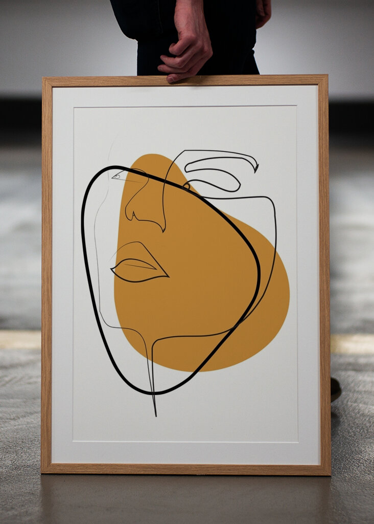 Minimalistic Line Art Print