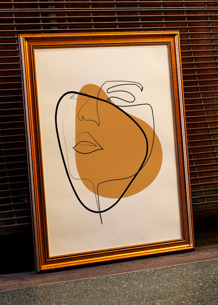 Minimalistic Line Art Print