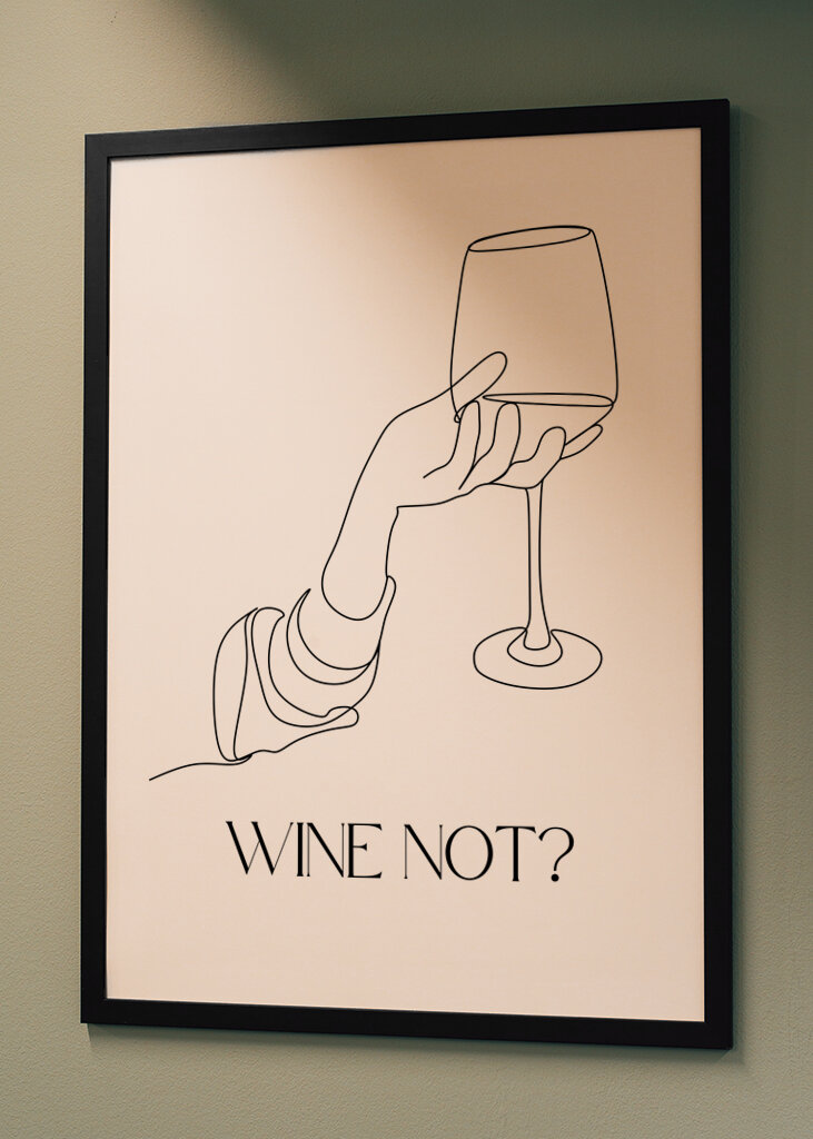 Wine Not? – Elegant Line Art 