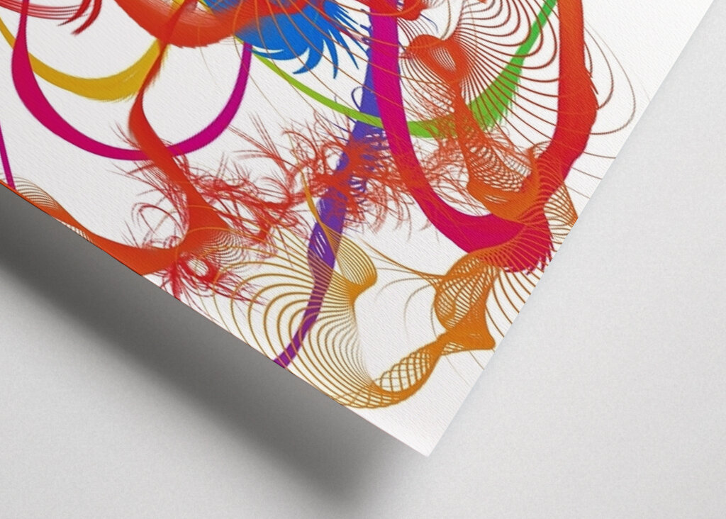 Abstraktes Linienspiel