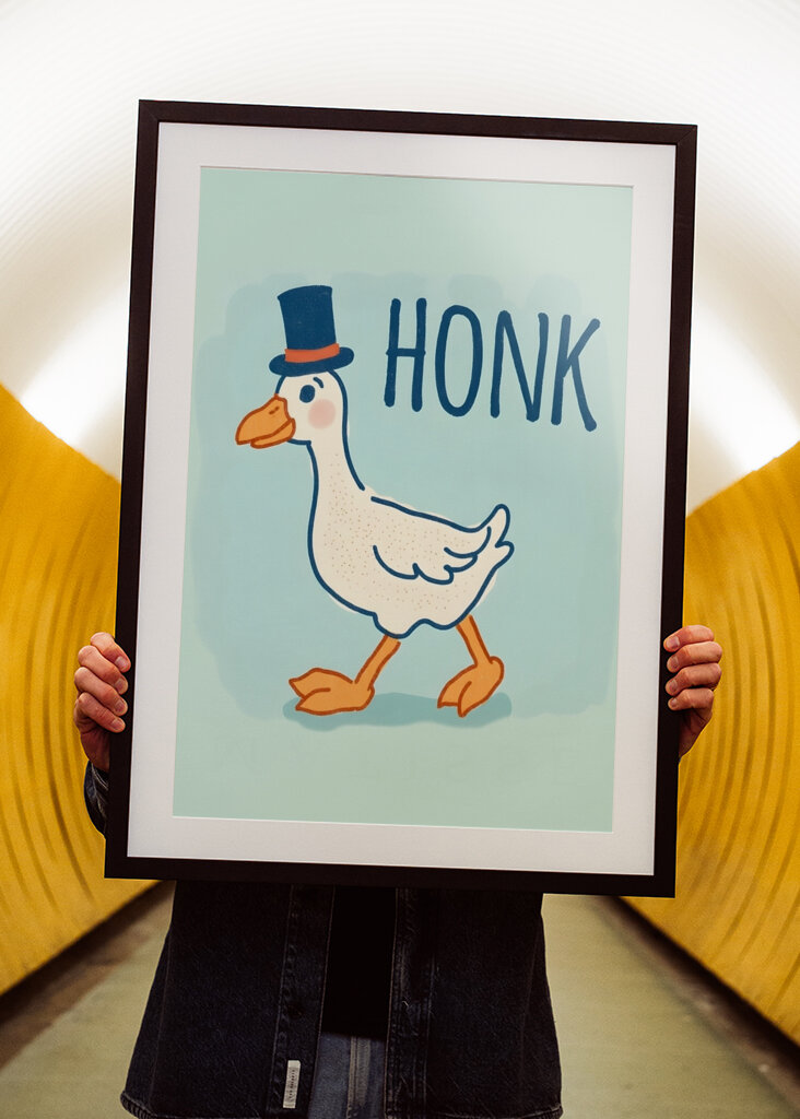 Goose with Hat - Honk