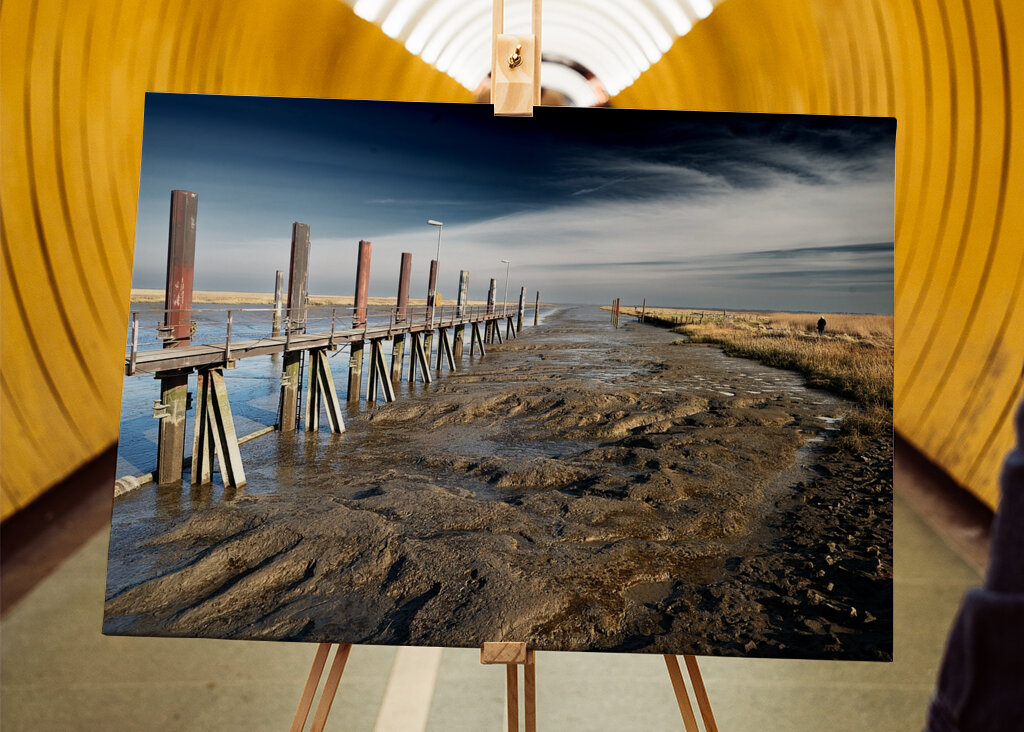 Port de Varel à marée basse
