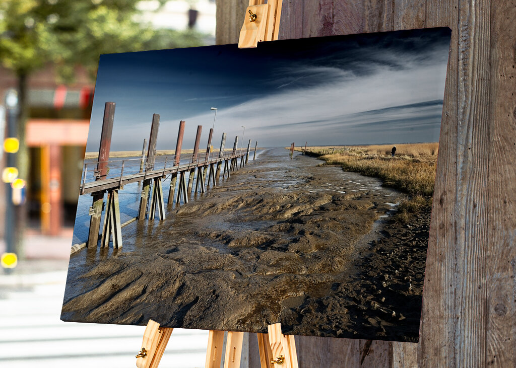 Port de Varel à marée basse