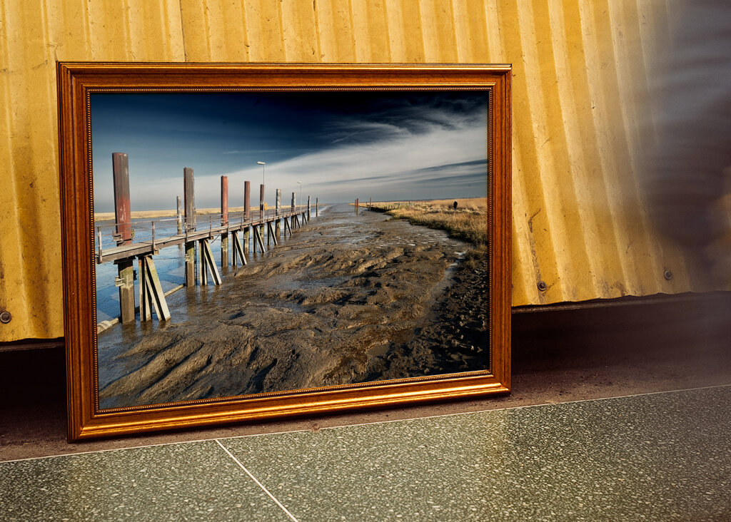 Port de Varel à marée basse