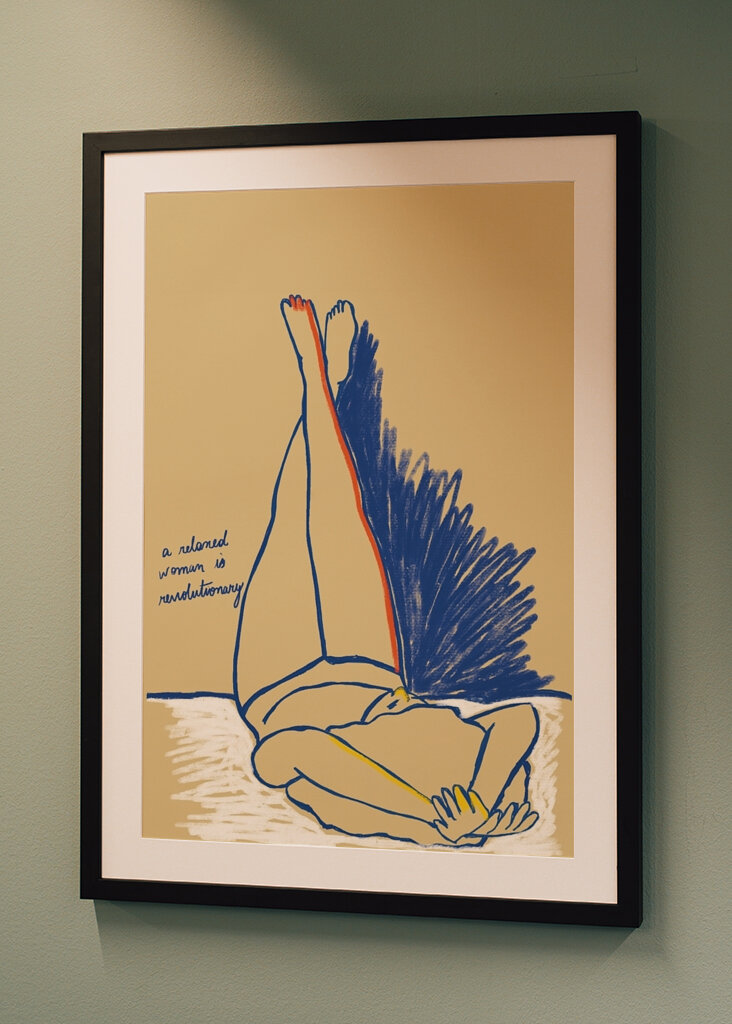 Eine entspannte Frau