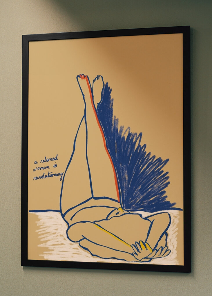 Eine entspannte Frau