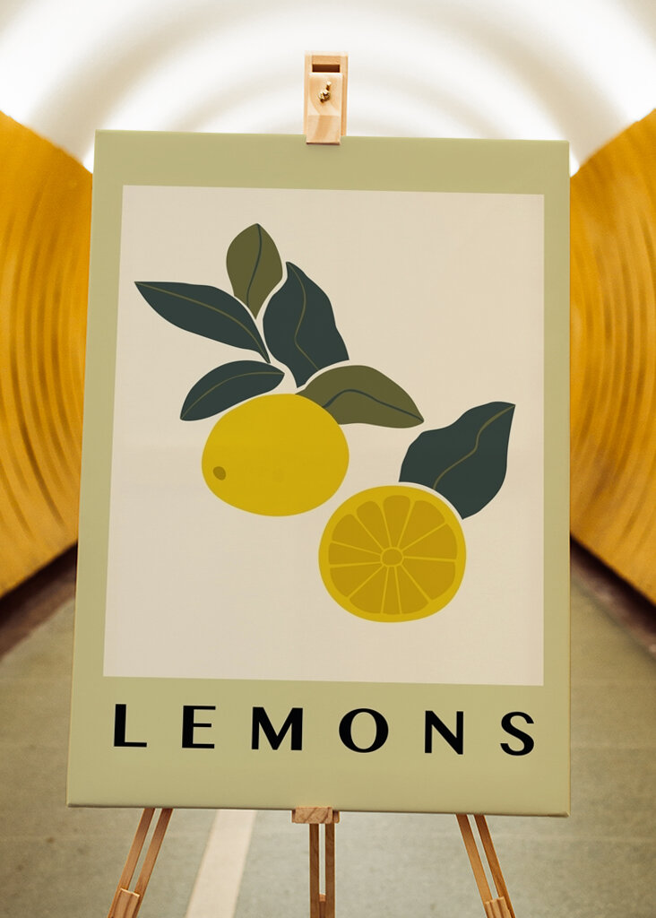 Lemons in Natural Color
