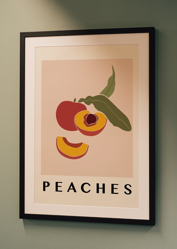 Persikor i Naturlig Färg