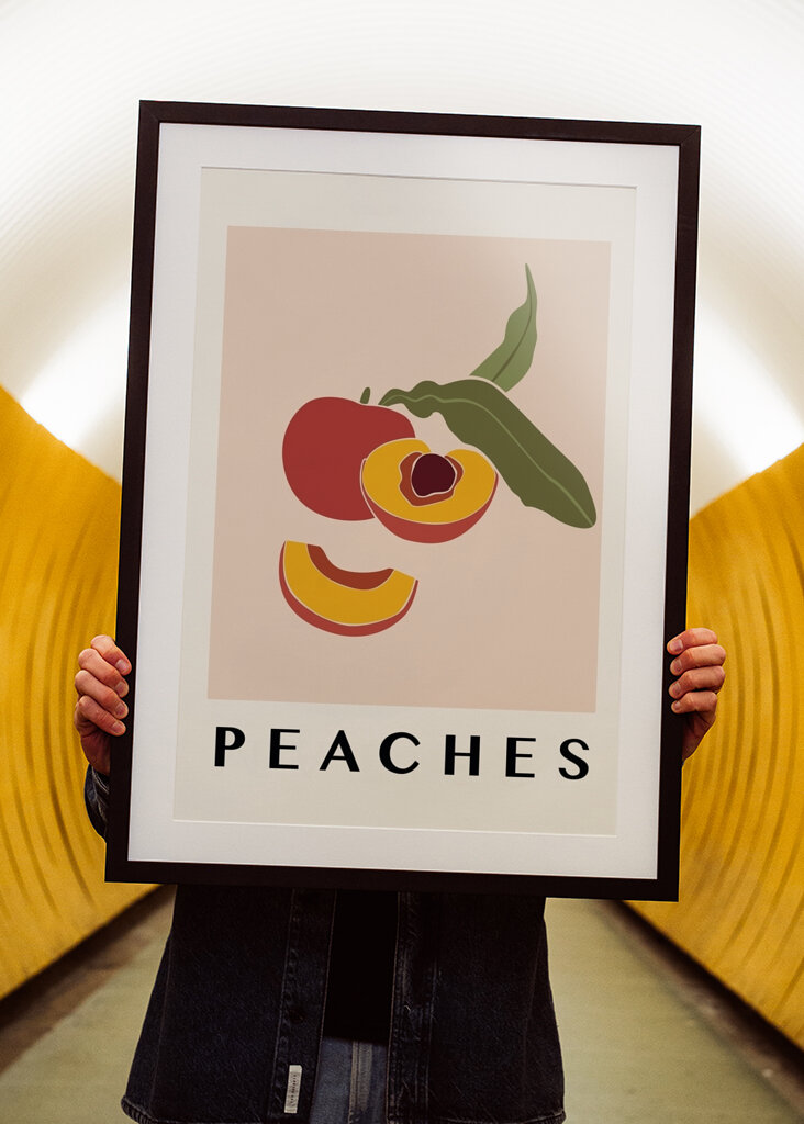Persikor i Naturlig Färg