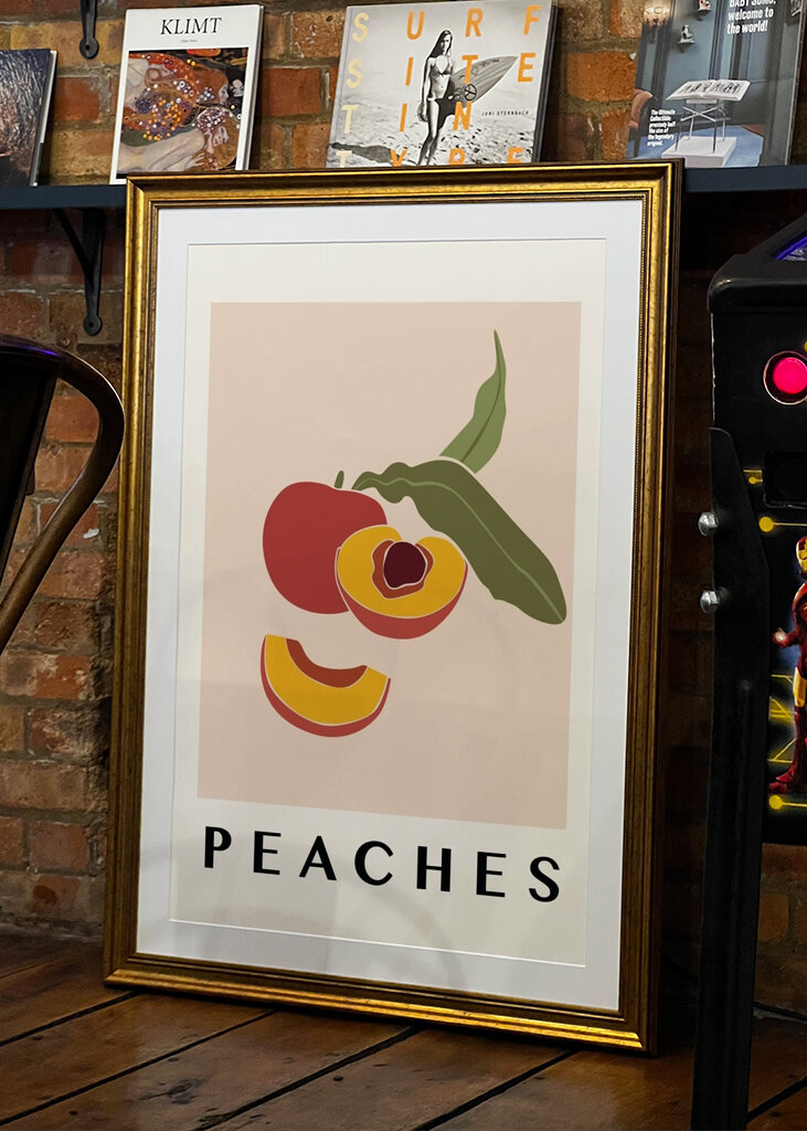 Persikor i Naturlig Färg