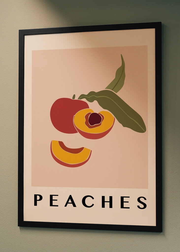 Persikor i Naturlig Färg