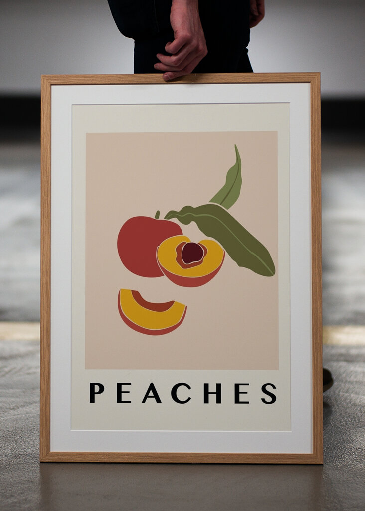 Persikor i Naturlig Färg