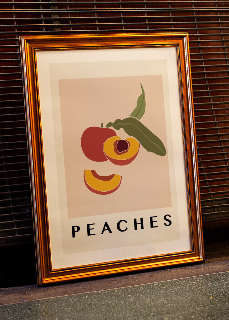 Persikor i Naturlig Färg