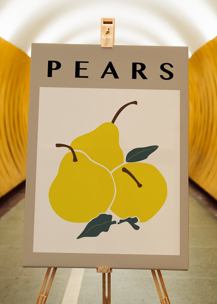 Gruszki w naturalnym kolorze