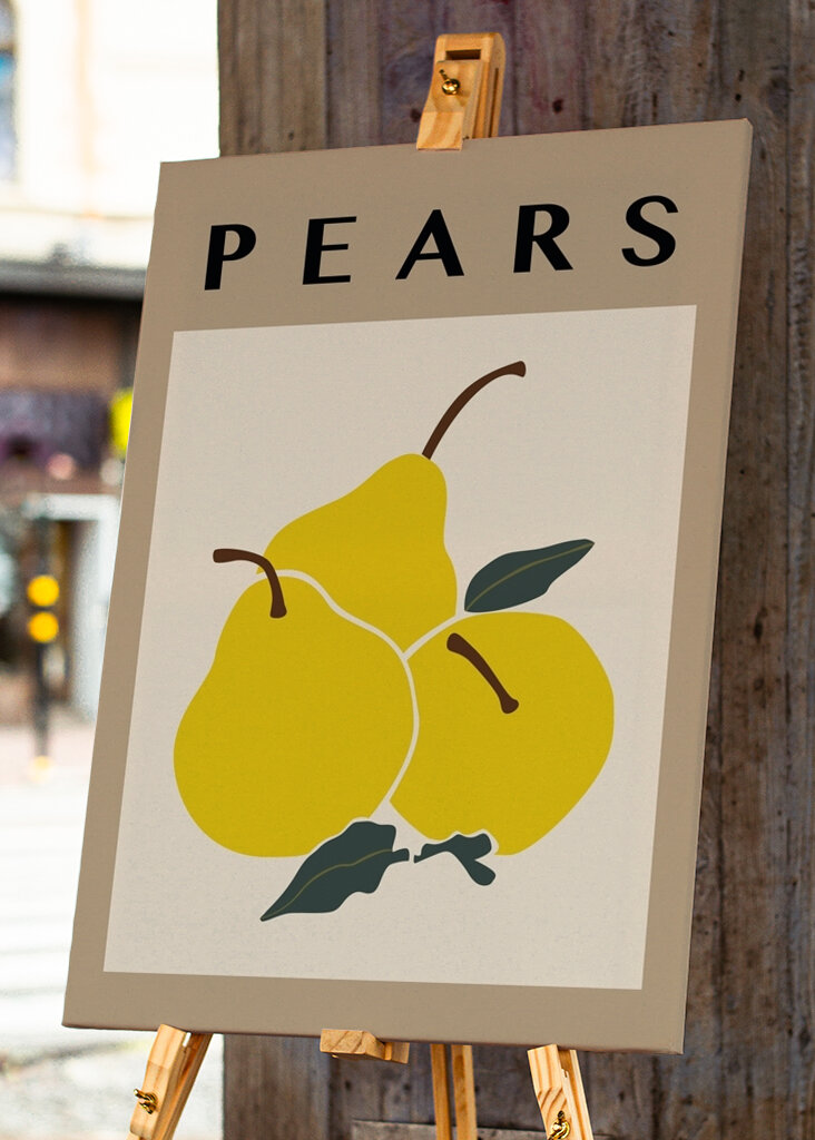 Gruszki w naturalnym kolorze