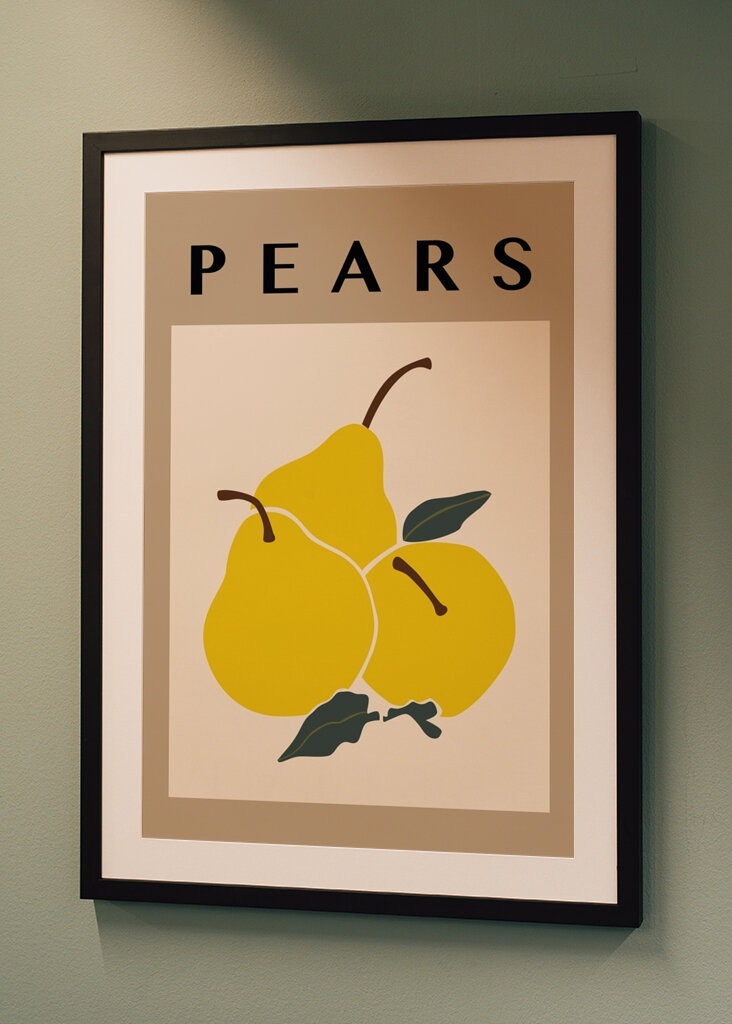 Gruszki w naturalnym kolorze