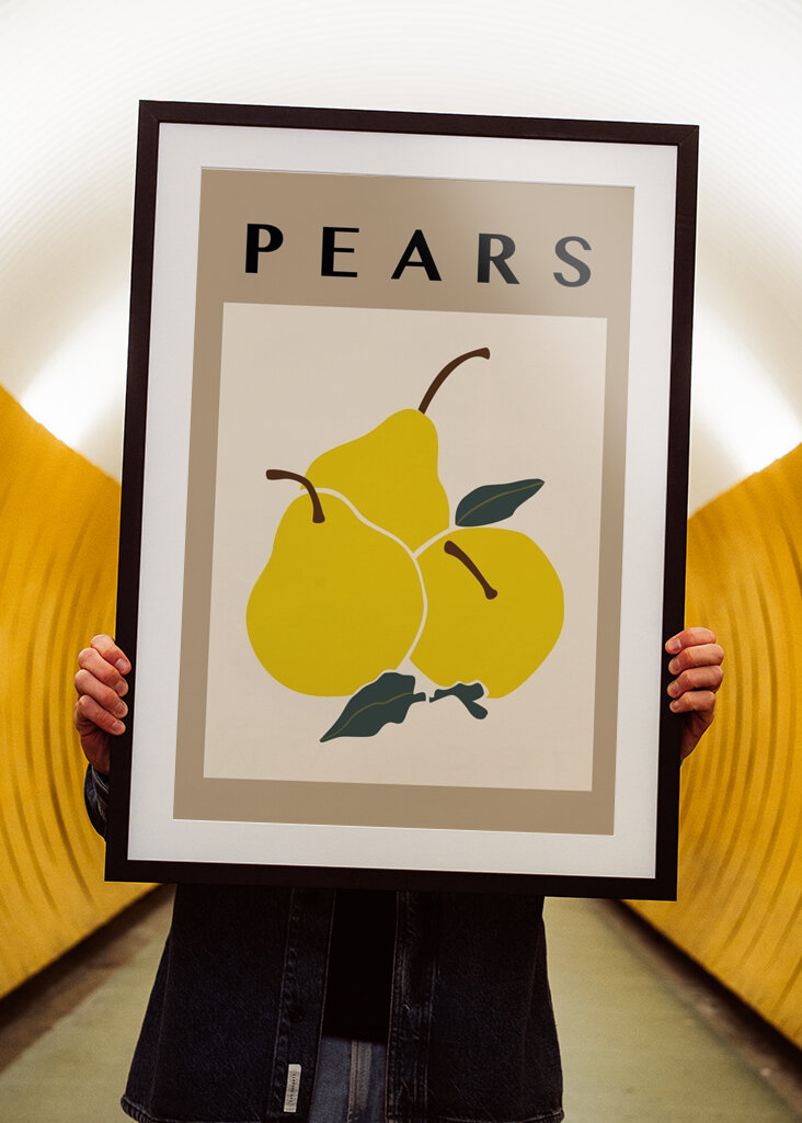 Gruszki w naturalnym kolorze