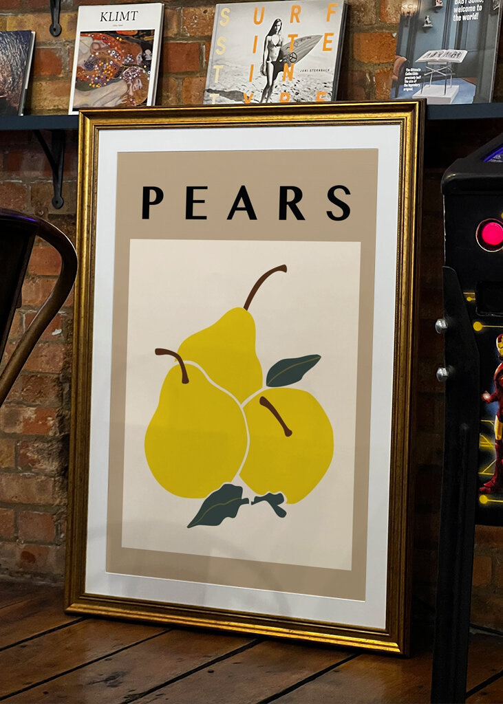 Gruszki w naturalnym kolorze