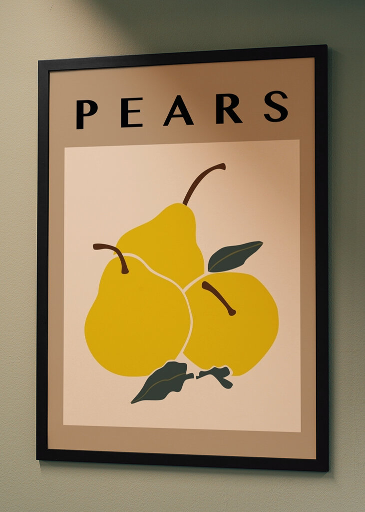 Gruszki w naturalnym kolorze