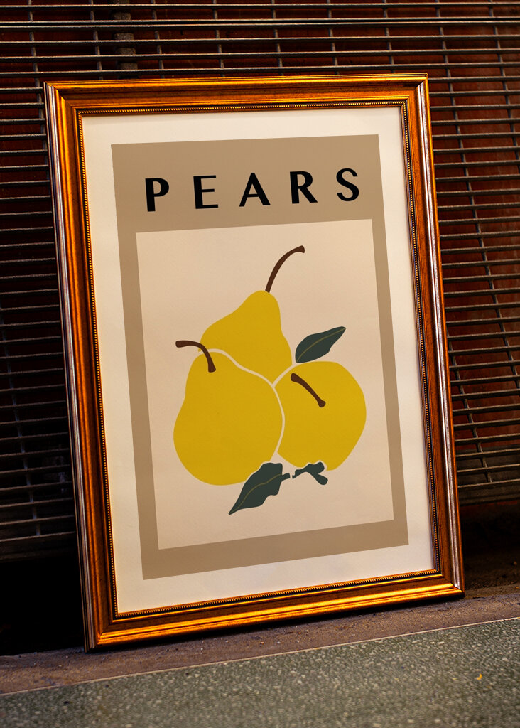 Gruszki w naturalnym kolorze