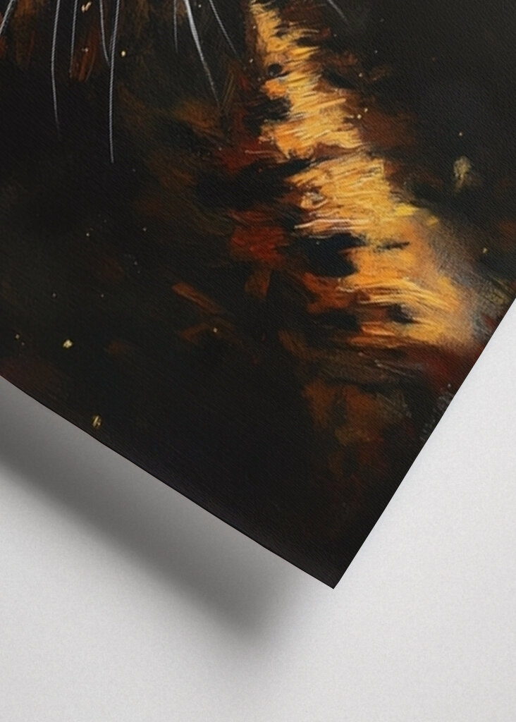 Leopard in the Night Painting