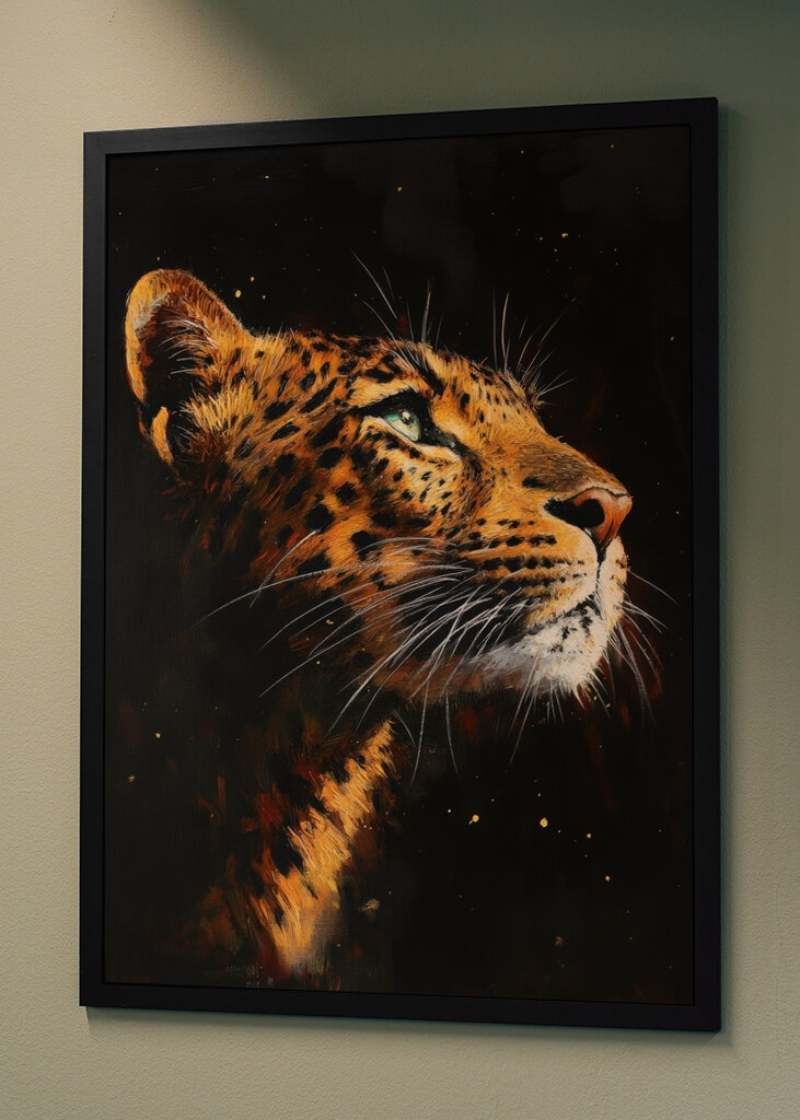 Leopard in the Night Painting