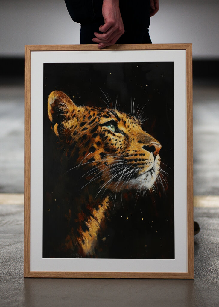 Leopard in the Night Painting